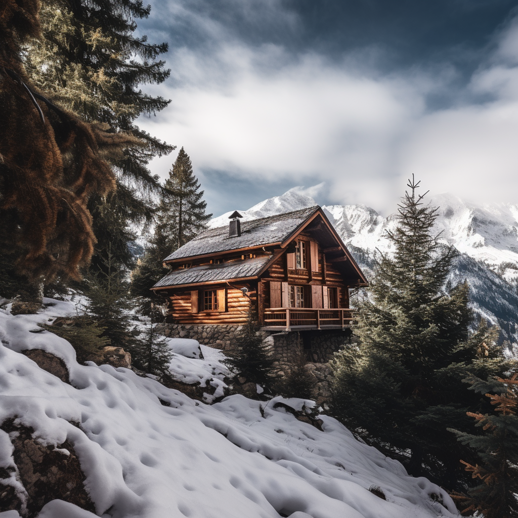 Timothy 13859 Photo Of A Wooden Cabin On A Snow Mountain Side W 9ca56e14 C1ed 42e0 B6d1 3ba00b87a7ac